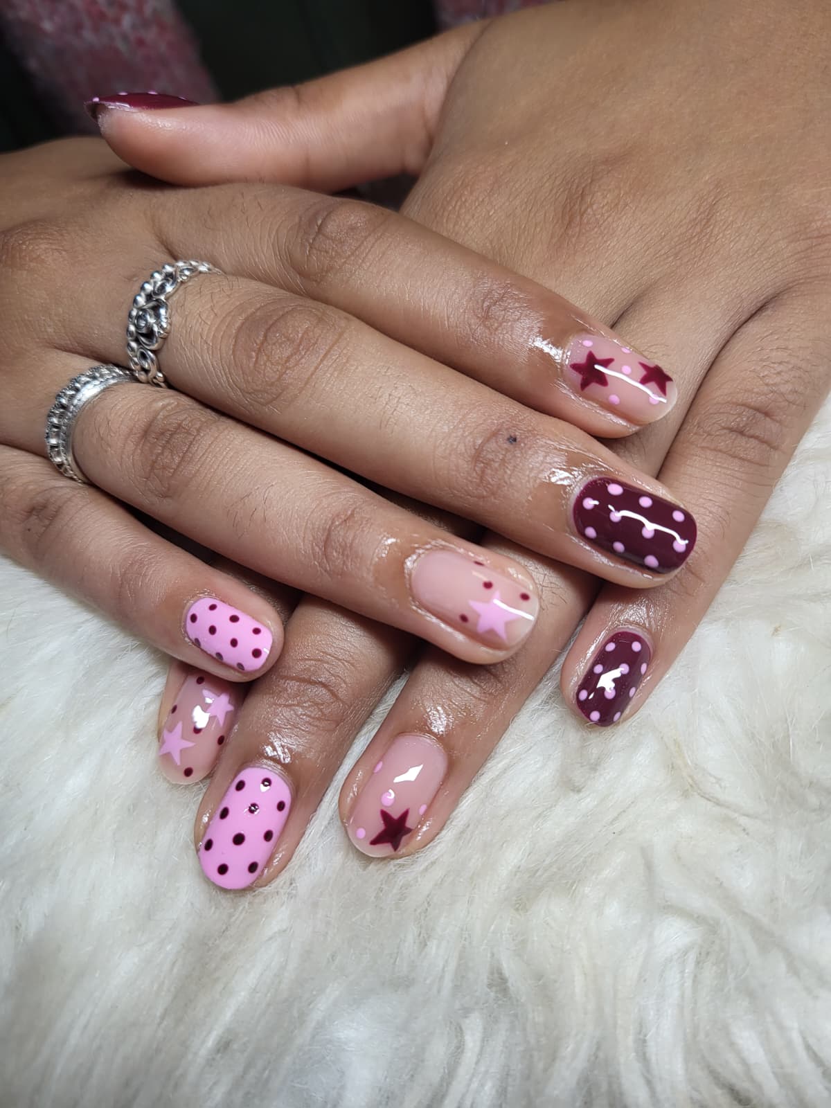 Pink dots & stars