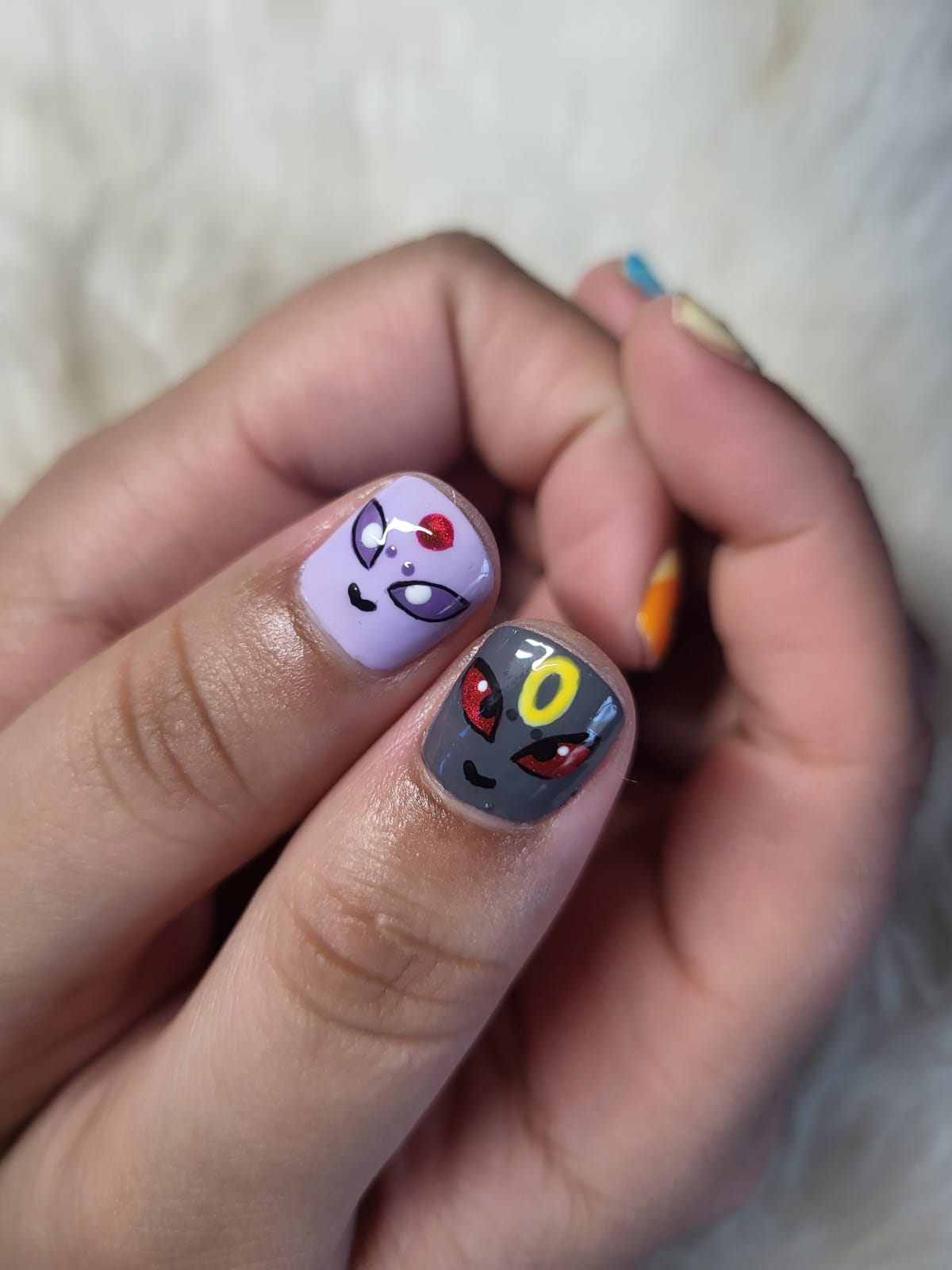 Espeon and Umbreon character art